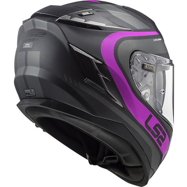 LS2 - Casque FF327 Challenger Fusion Titanium / Rose