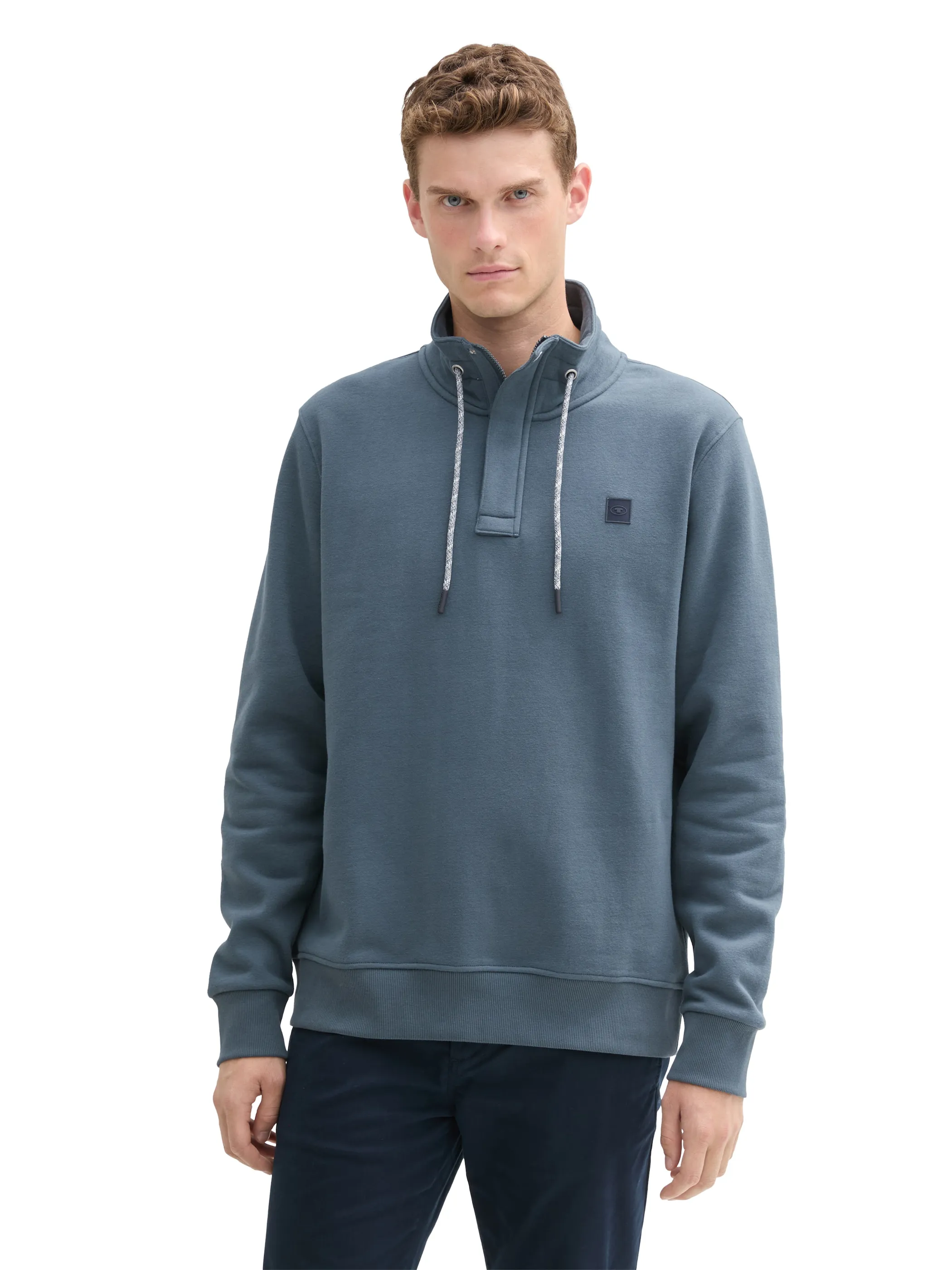 Herren Sweatshirt mit Stehkragen
