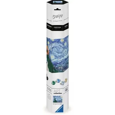 Ravensburger CreArt Malen nach Zahlen - Leinwand ART Collection: Sternennacht (Van Gogh)