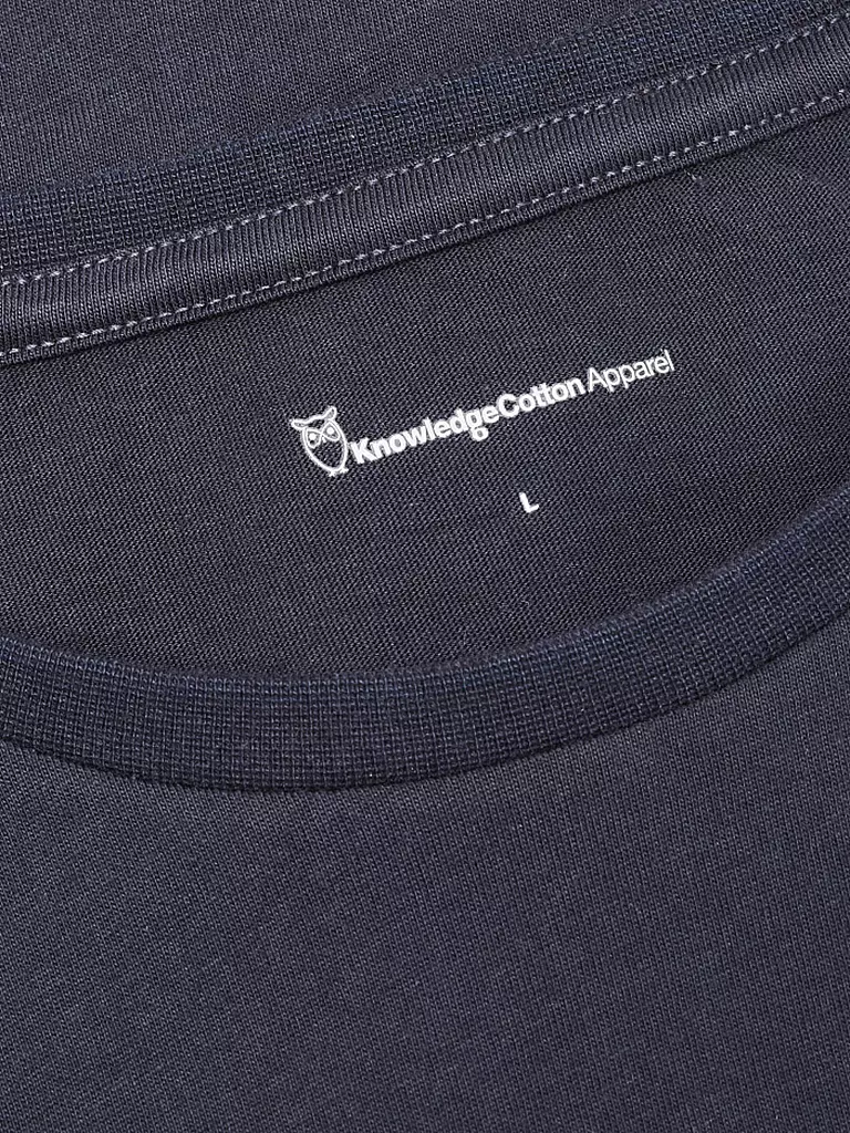KNOWLEDGE COTTON APPAREL T-Shirt ALDER blau