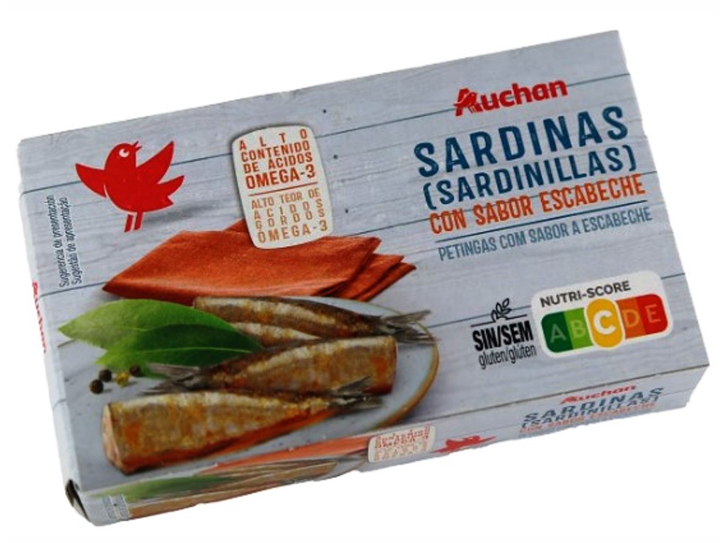 PETINGA AUCHAN GIRASSOL ESCABECHE 88G
