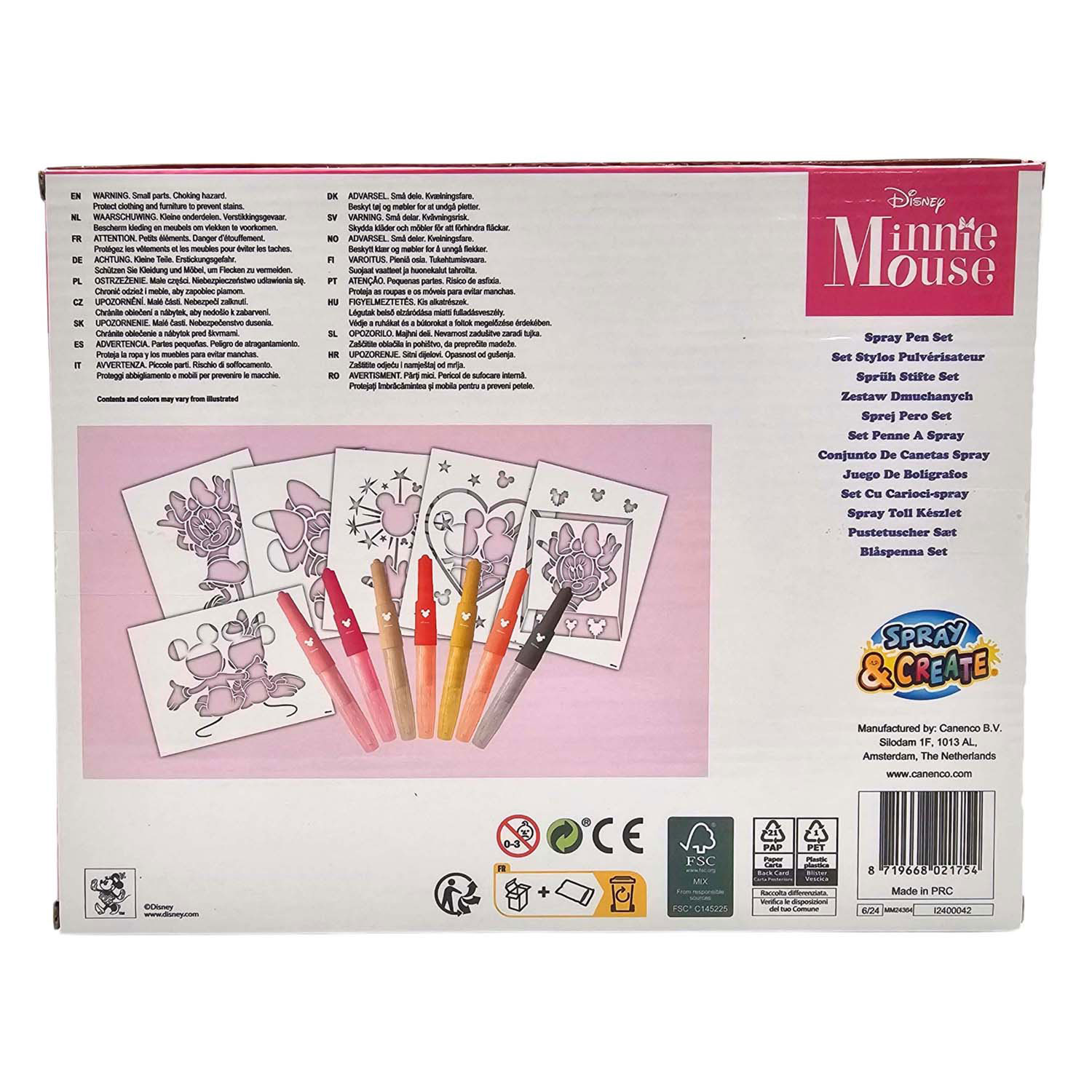 Minnie Mouse Blaaspennen Set
