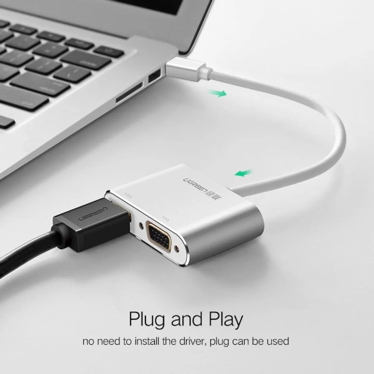 Wewoo Mini DisplayPort DP vers HDMI et VGA