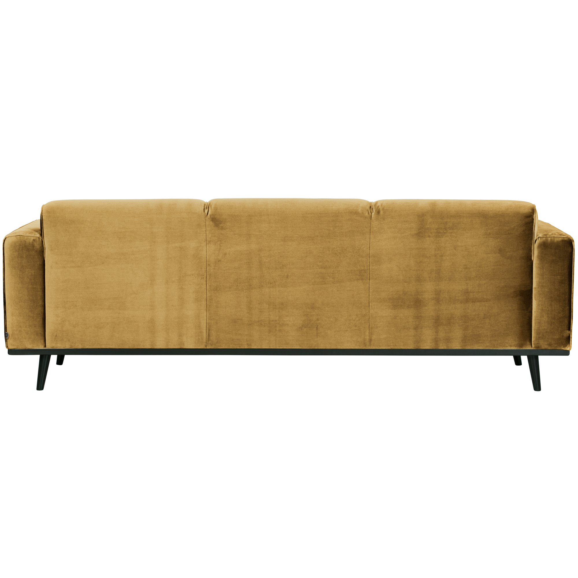 3-zits bank Statement Statement 3-zits Bank - 230 cm - Fluweel - Honinggeel