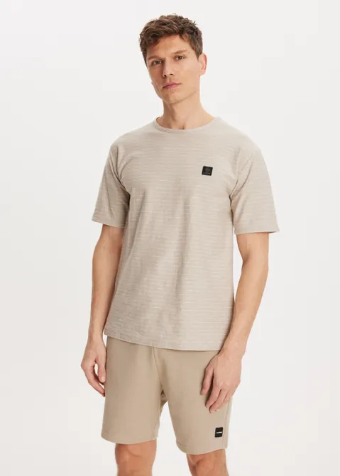 T-shirt met logo zand (ZND.L)