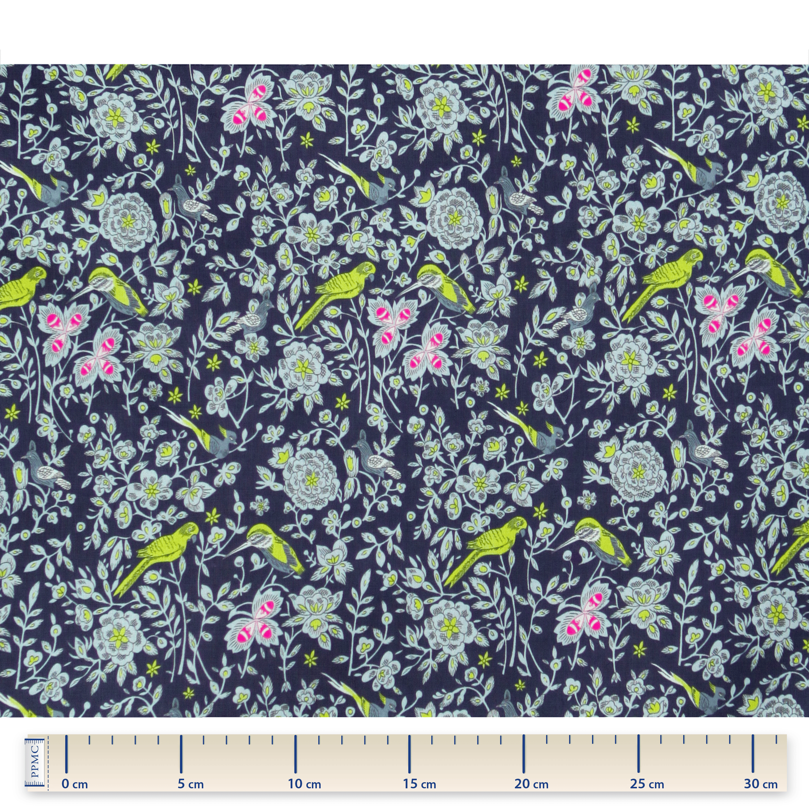 Tissu Coton Au Mètre Nuit D'oiseaux