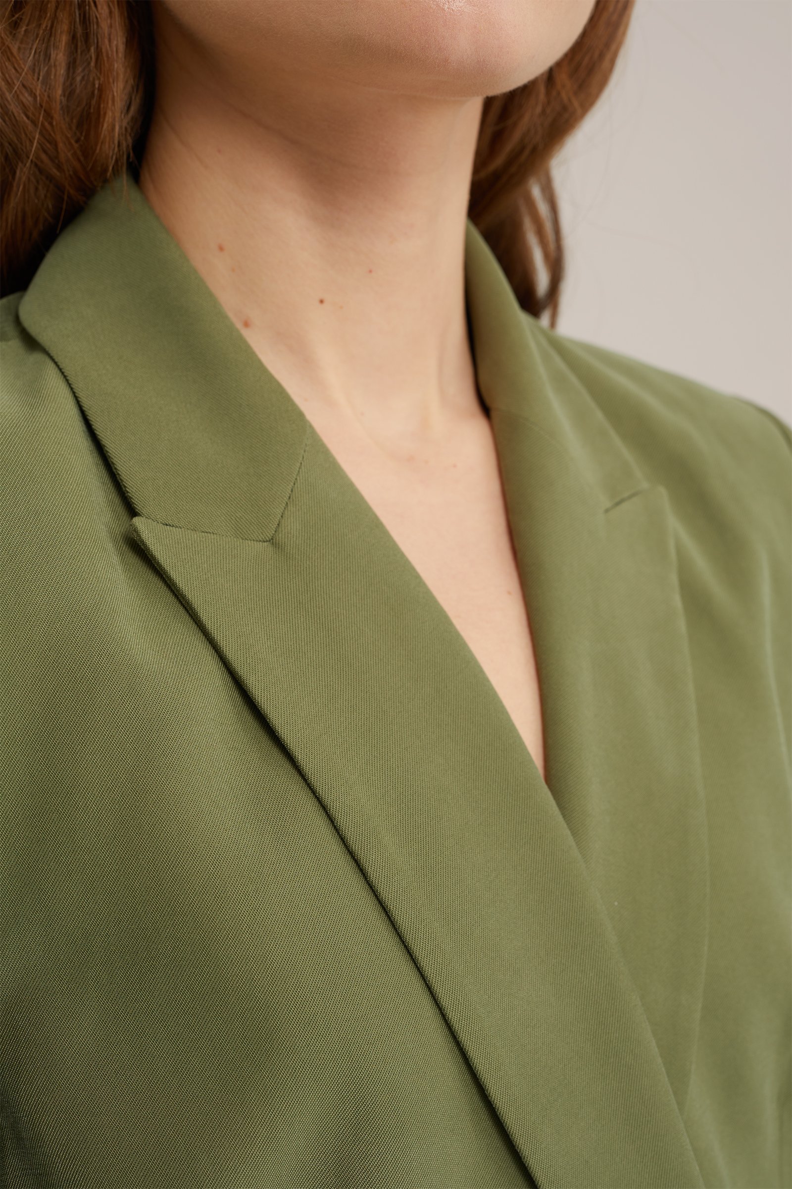 regular fit double-breasted blazer WE Fashion Olijfgroen