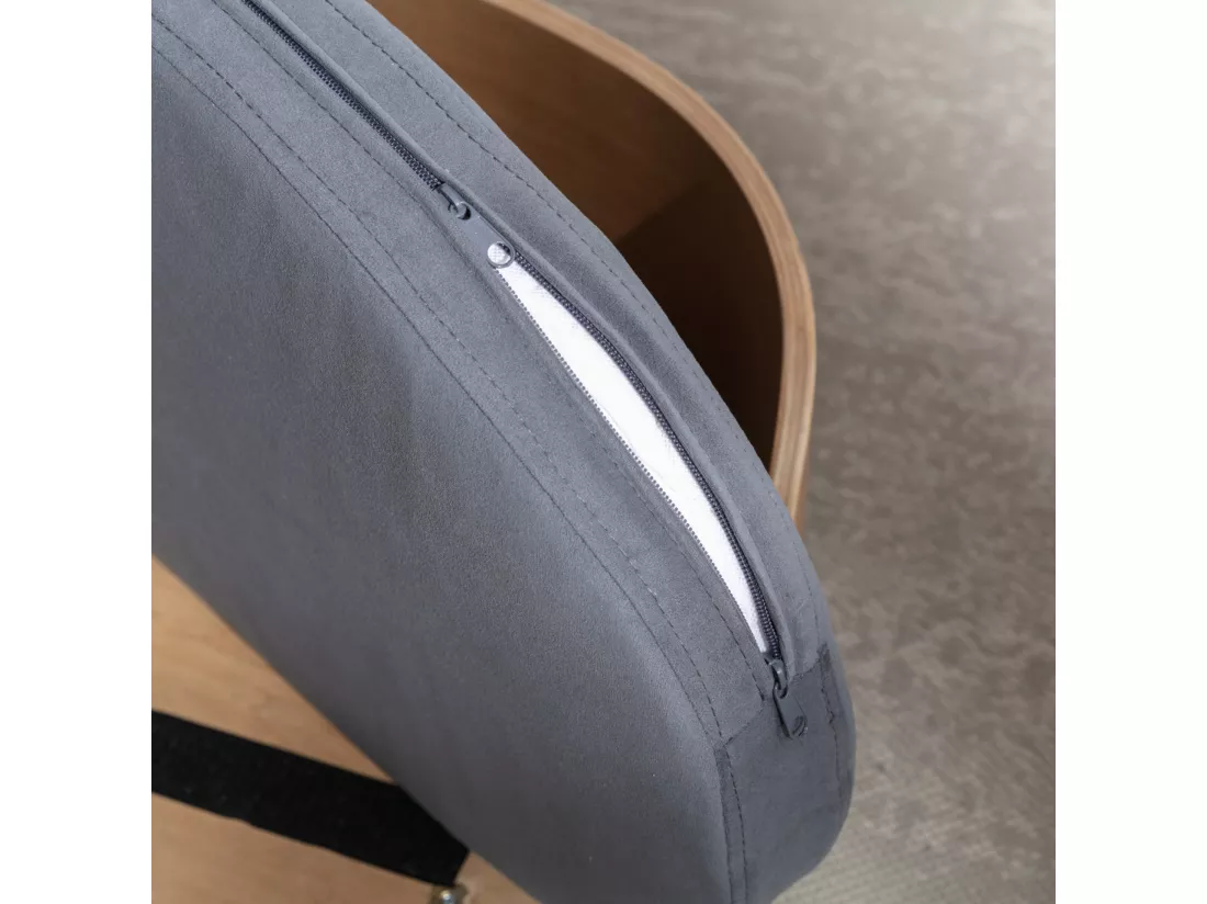 Panier gris foncé pour chien et chat. lit pour animaux de compagnie. en bois