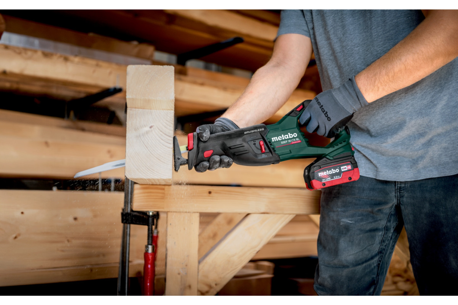 Metabo SSEP 18 LT BL 18V Li-ion Accu reciprozaag body in Metabox