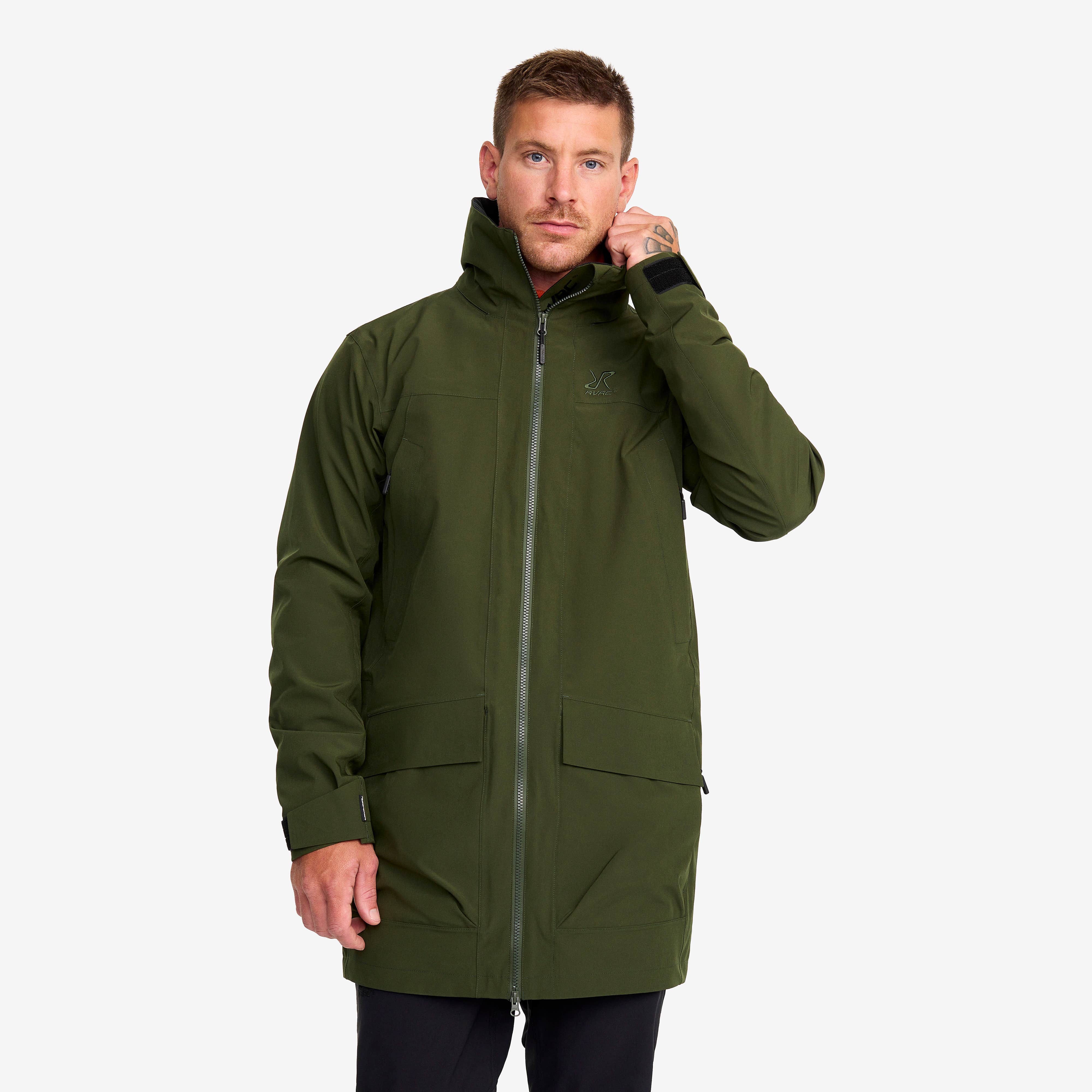 Nevis 2L Parka Herre Forest Green