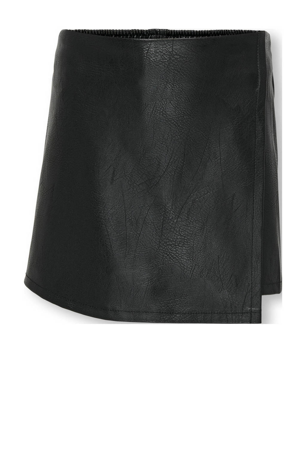 ONLY imitatieleren skort zwart