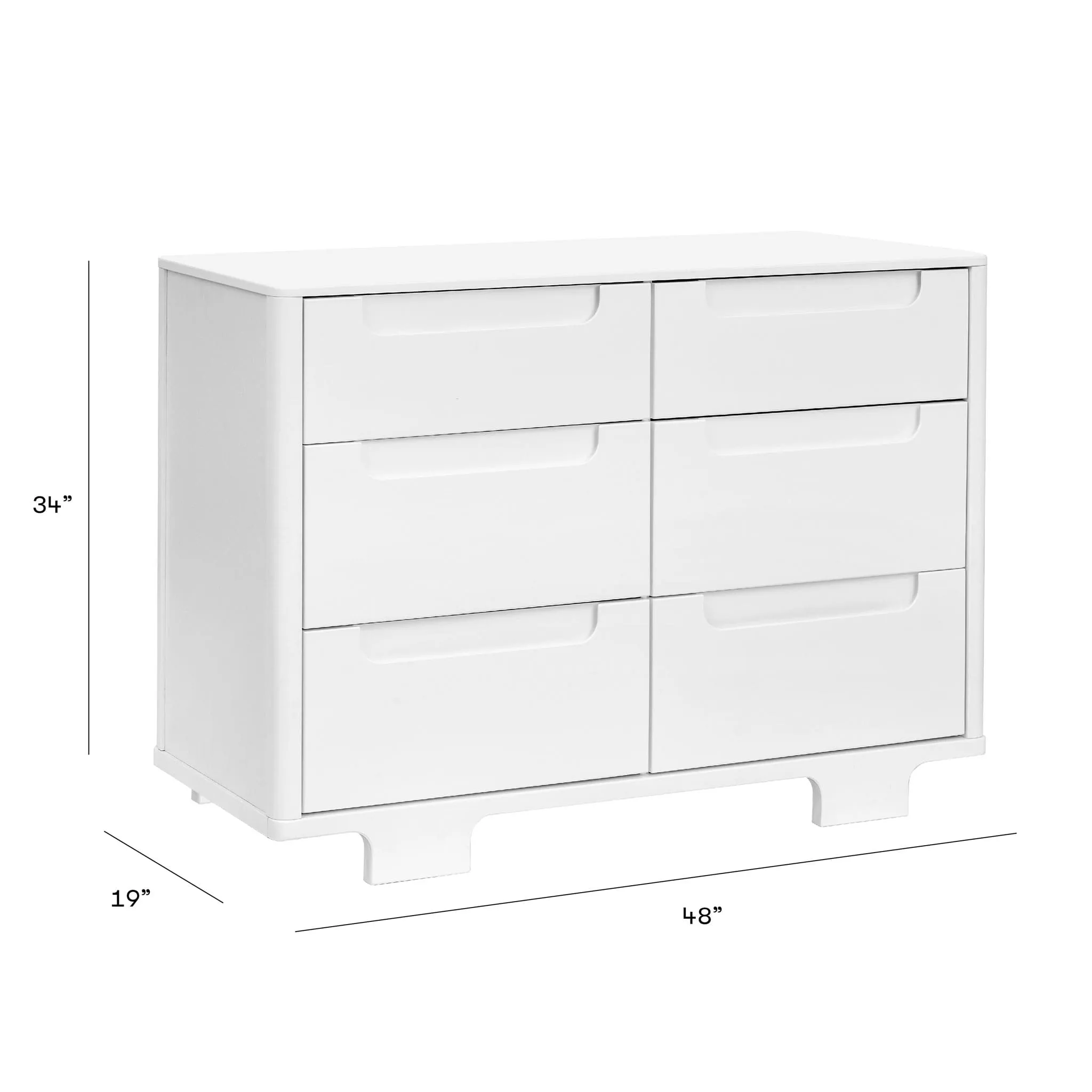 Babyletto Bureau 6 Tiroirs Yuzu - Blanc