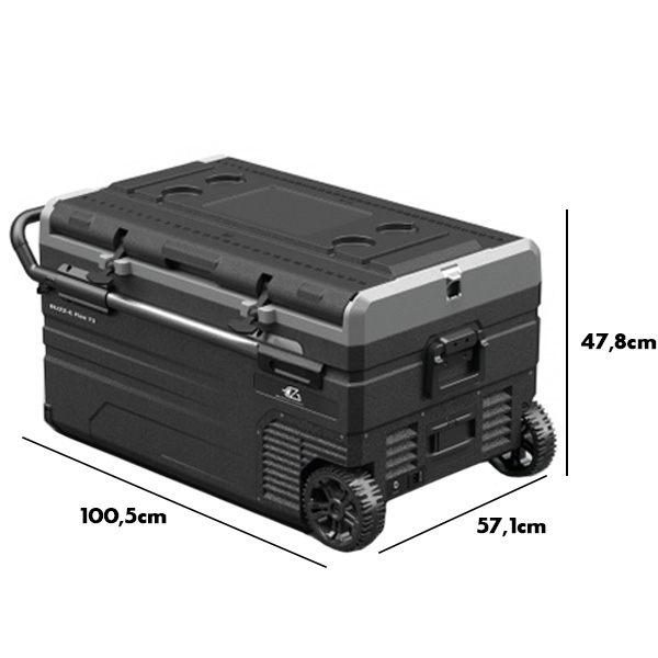 Glacière modulable 91L à compression 12/24V EZA Blizz-E Flex 91