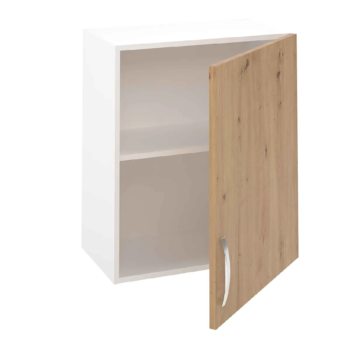 Pegane Meuble haut de cuisine avec porte Chêne Albar - 70x60x33 cm