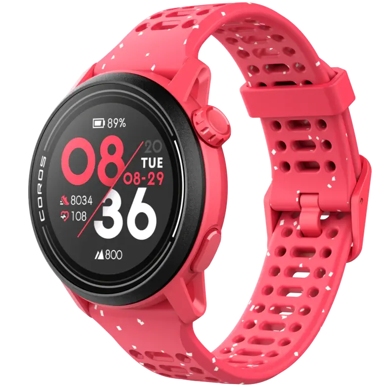 Coros Pace 3 GPS Sporthorloge Silicone Rood