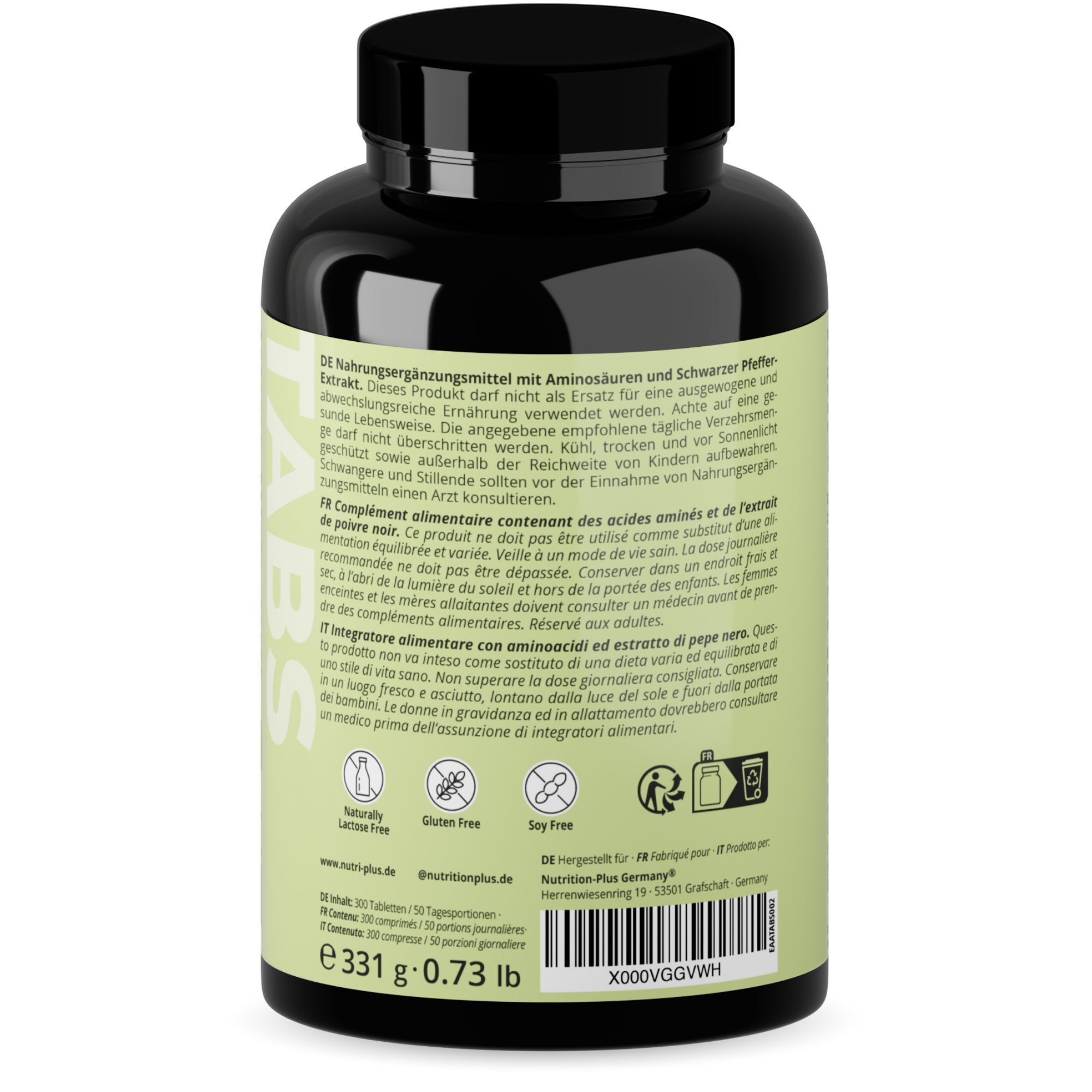 Nutri+ EAA Tabletten 6000 - Essentielle Aminosäuren Komplex
