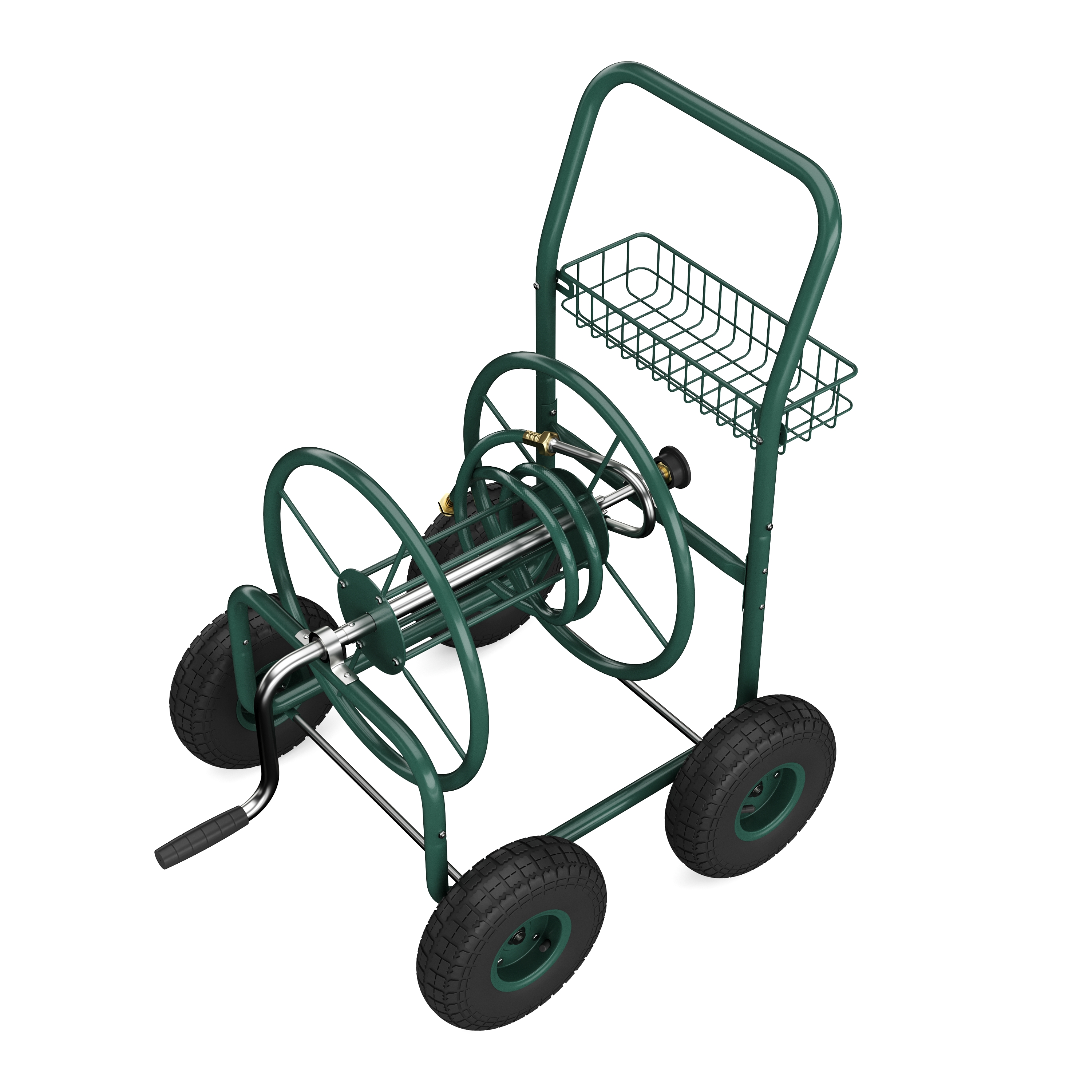 Schlauchwagen Stahl grün