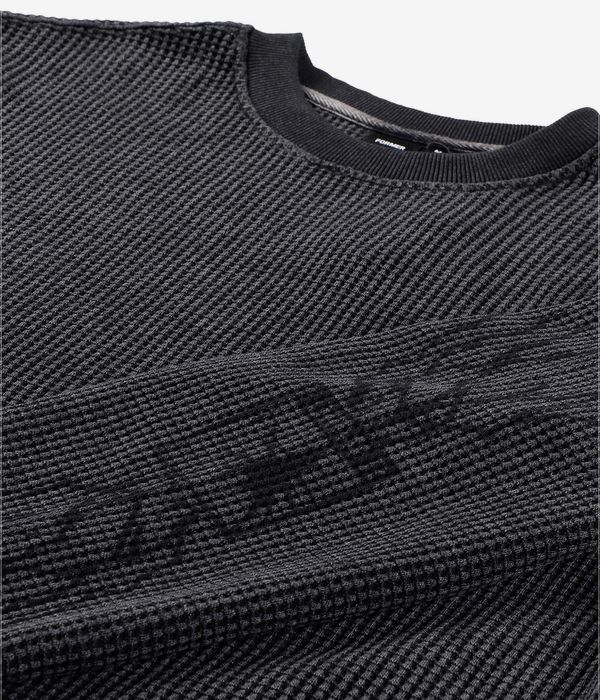 Former Scrawl Waffle Longsleeve (washed black)