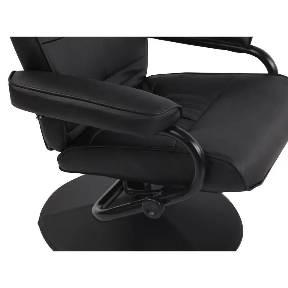 CLP Fauteuil Ennis zwart Frame - Kunstleer - zwart