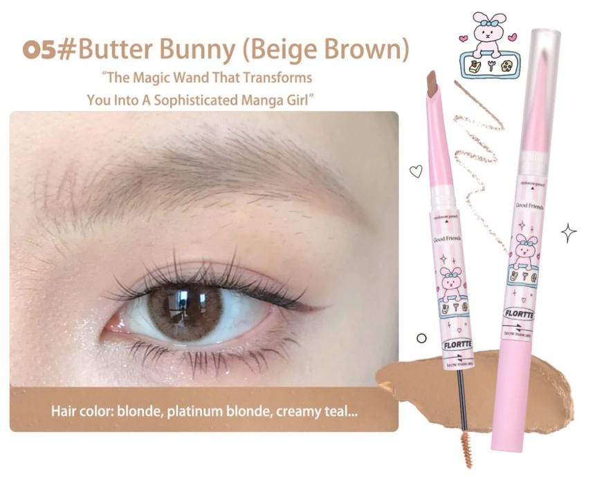 FLORTTE - Special Edition 2 in 1 Wenkbrauwen Mascara (4-6)