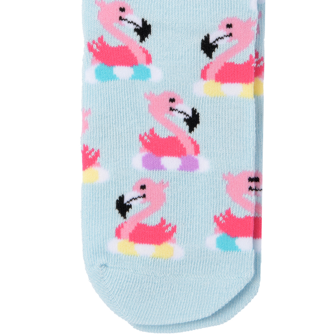 Topolino 1 Paar Mädchen Socken mit Flamingo-Motiven hellblau