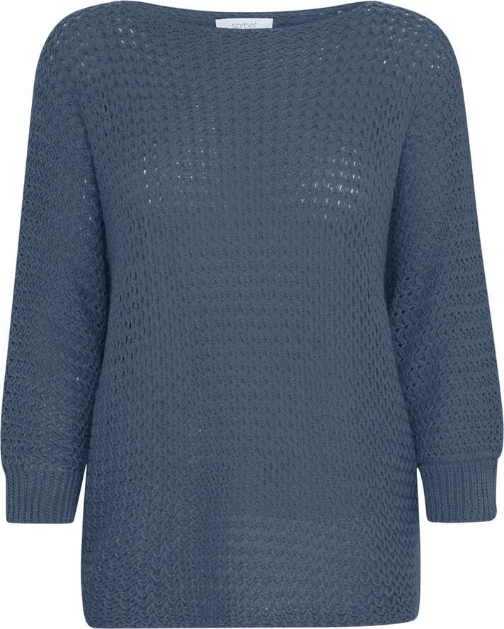 Sorbet SBCARLY KNIT BLOUSE Navy melange