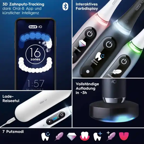 iO Series 9N Elektrische Zahnbürste Black Onyx