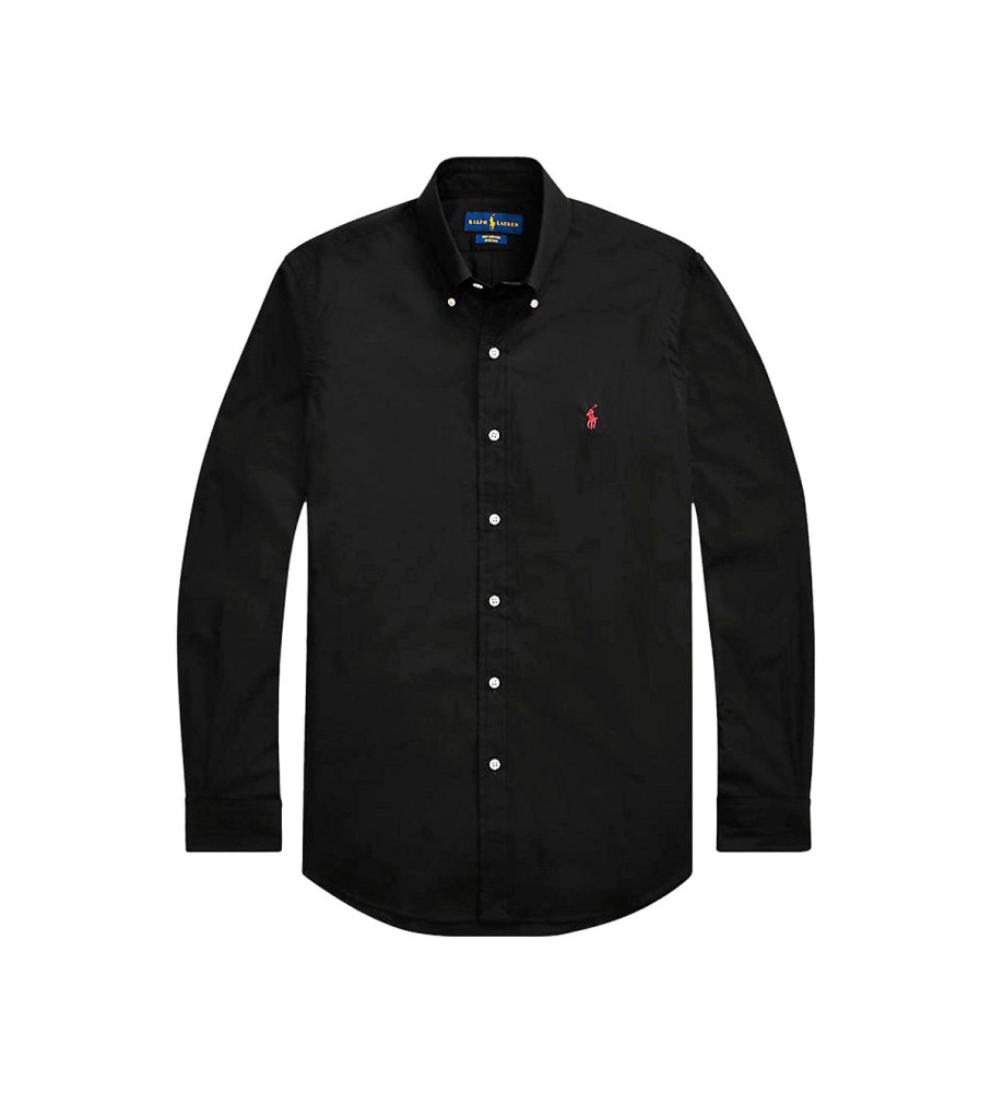 Camisa Ralph Lauren Custom Fit preta