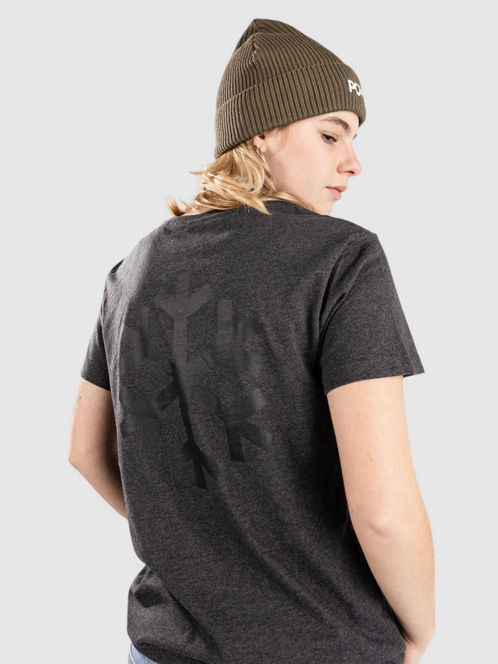 POW Protect Our Winters Snowflake Back T-Shirt charcoal