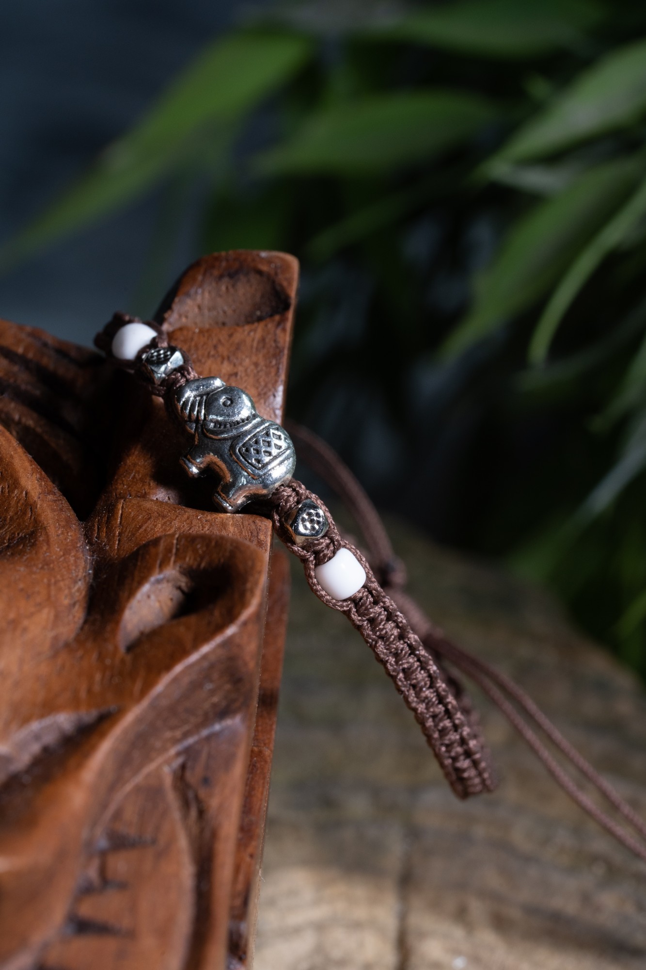 Armband 'Elefant', braun, silber, längenverstellbar günstig bestellen