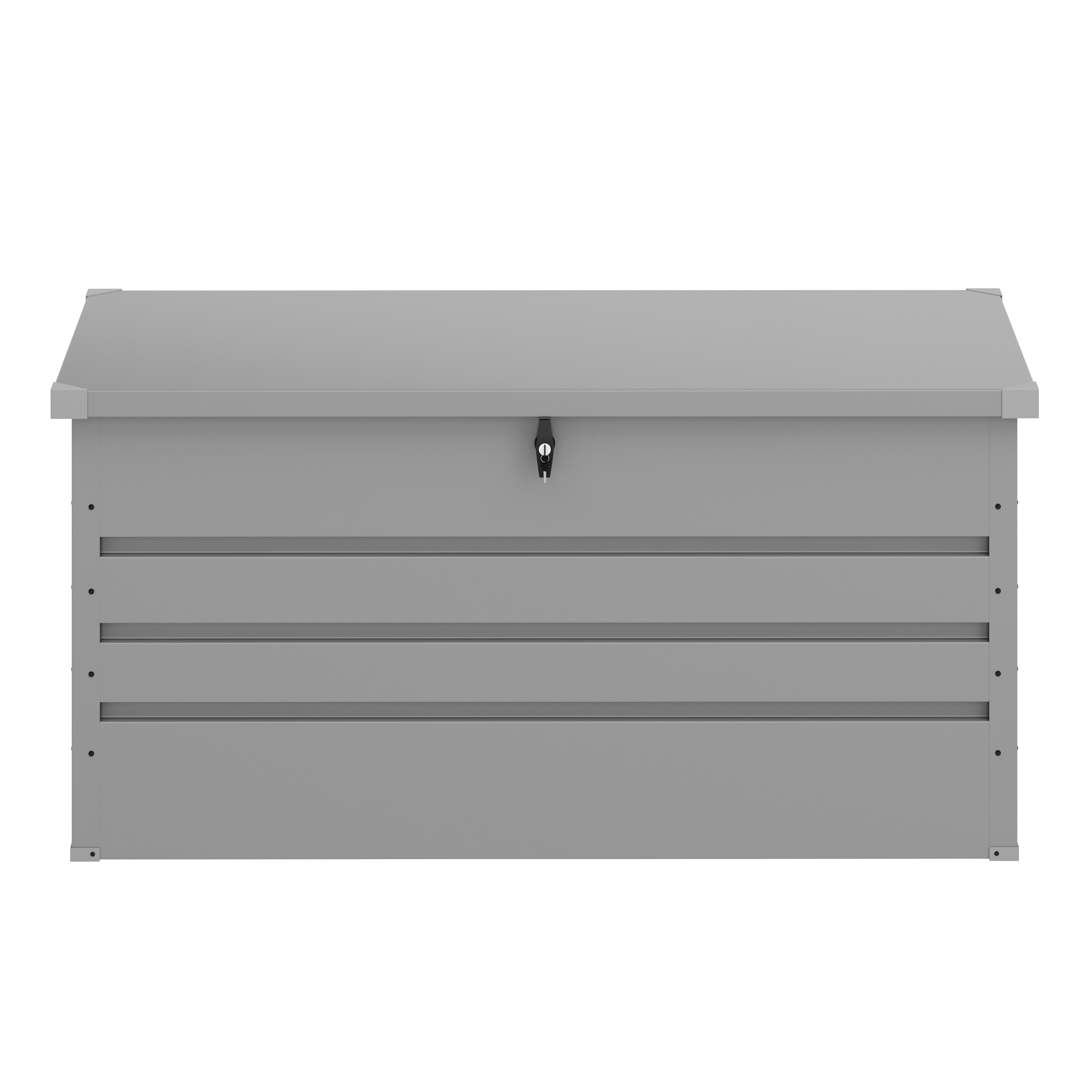 Gartenbox wasserdicht MONACO 132 x 62 x 64 cm 400L hellgrau