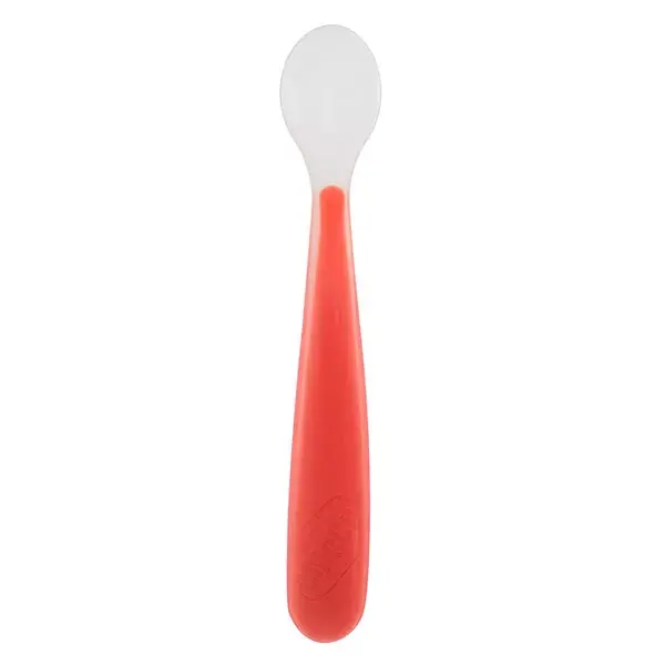 Chicco Minha Primeira Colher de Silicone para Refeição +6 meses Melancia