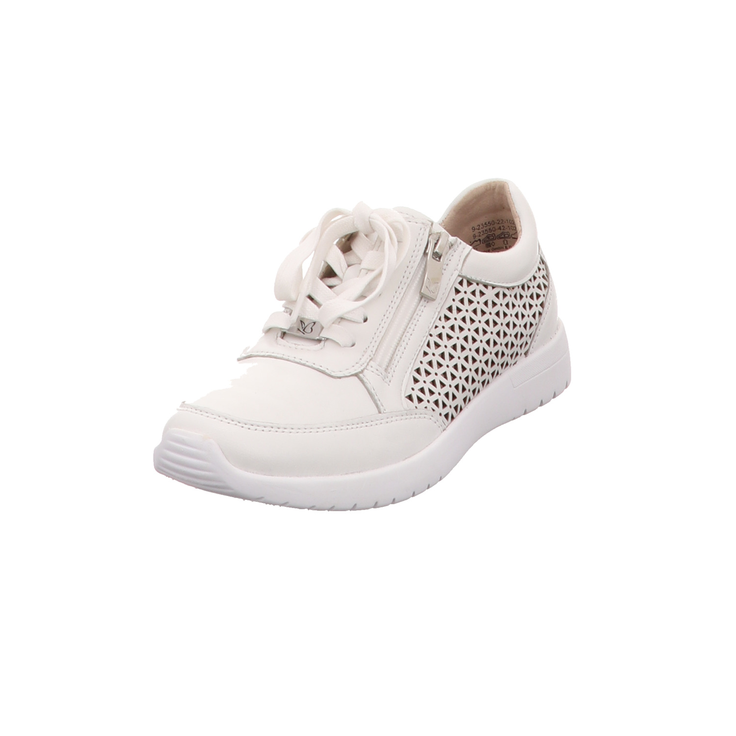 Caprice Schnürhalbschuh weiss/weiss kombi