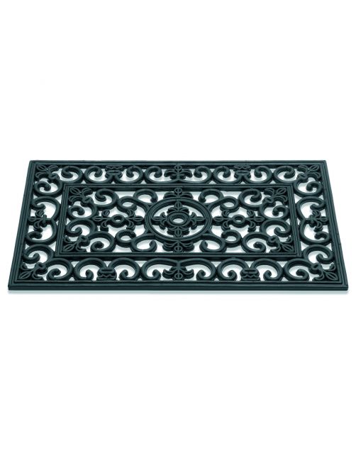 Hamat Rubbermat Lilly - Deurmat - 45x75 cm Zwart