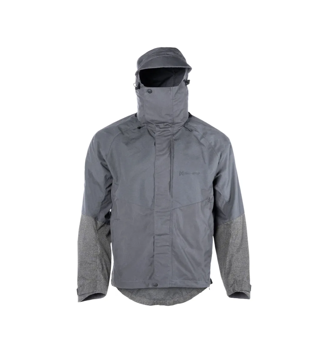 Non-stoppolar Ventile Shell Jacket W Dark Grey