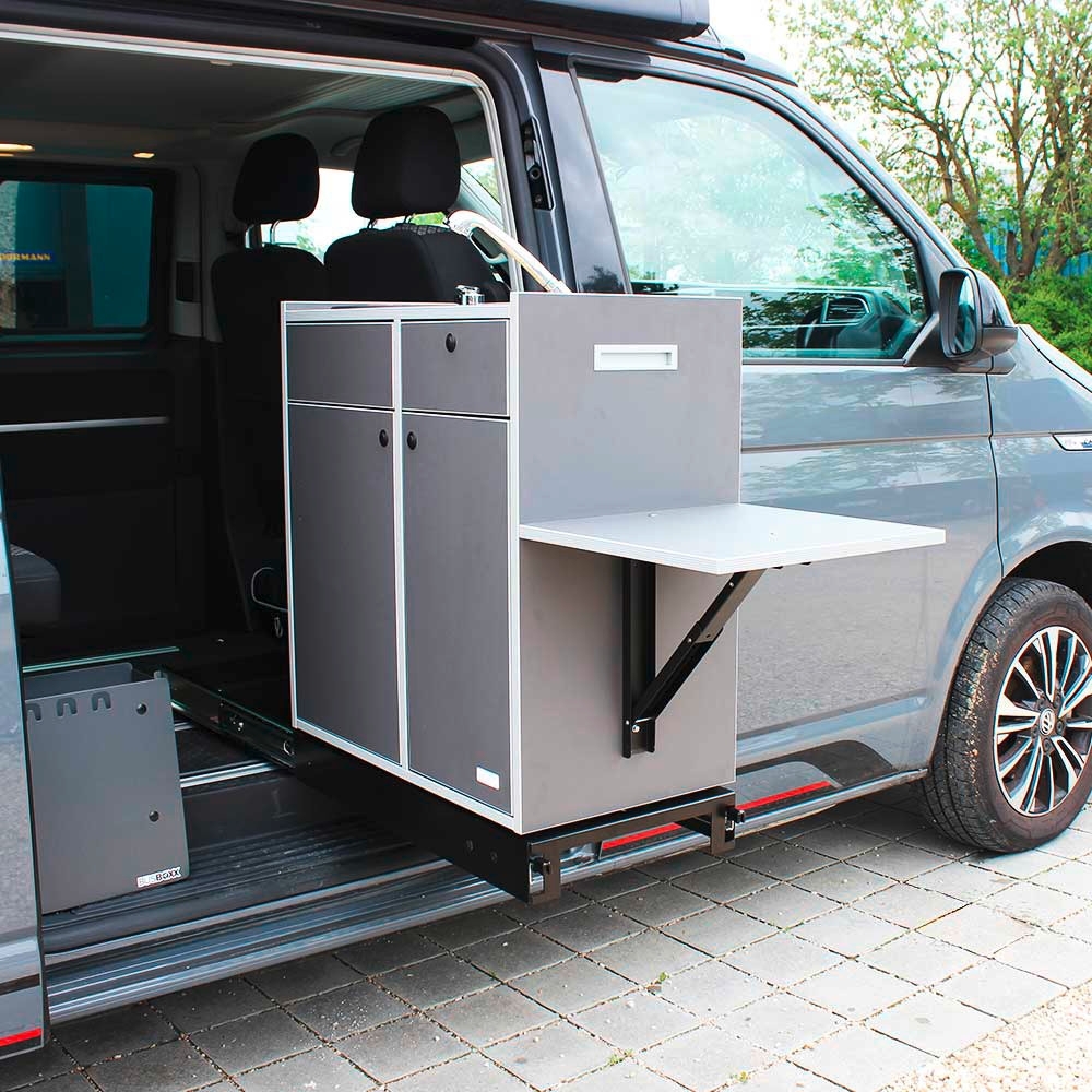 BusBoxx Schiebeauszug slideBoxx für Volkswagen und Mercedes