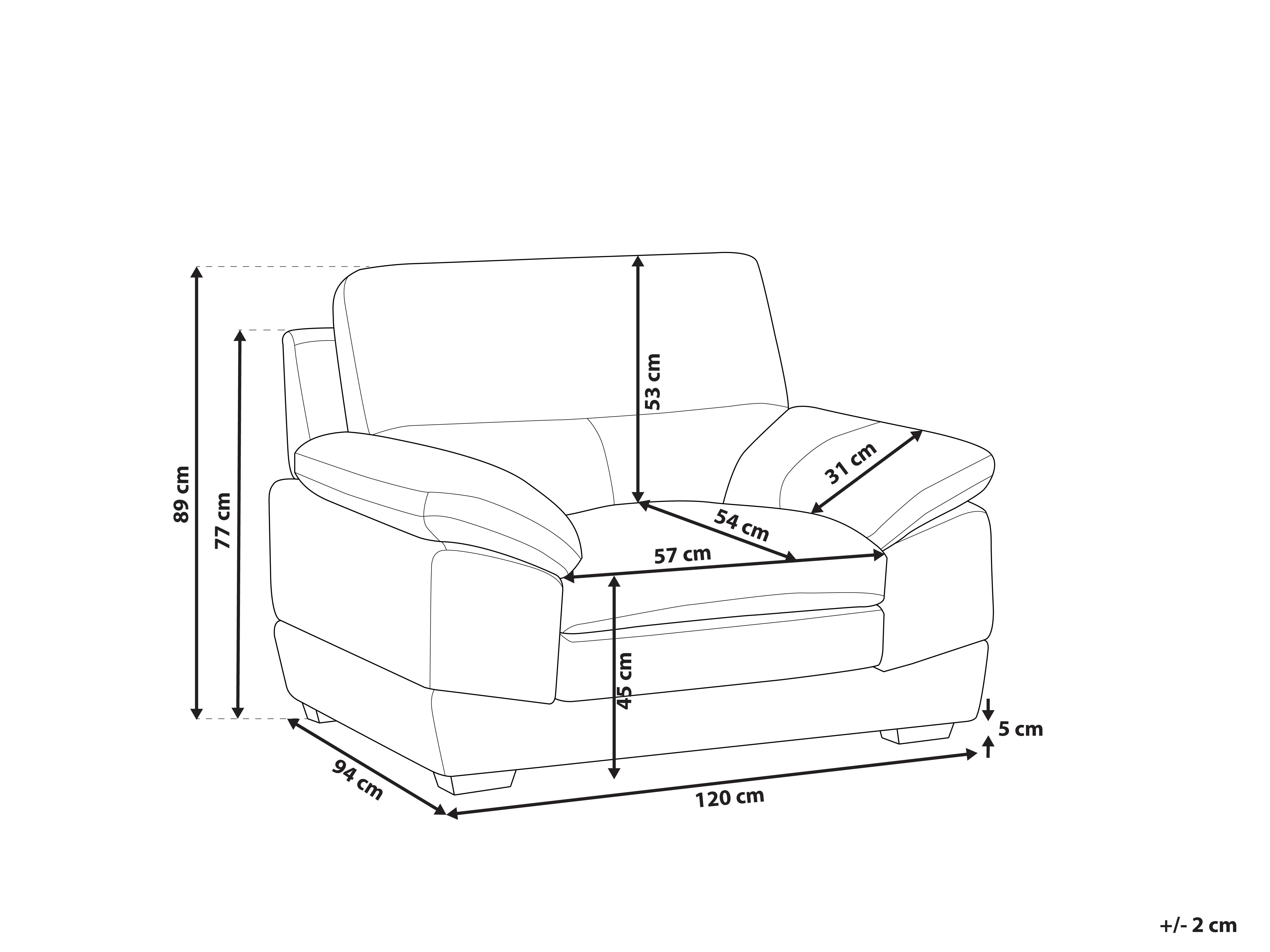 Fauteuil HORTEN Kunstleer Bruin