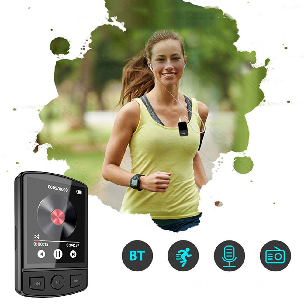 MP3-Player / Aufnahmegerät Bluetooth 5.2 mit 1.77