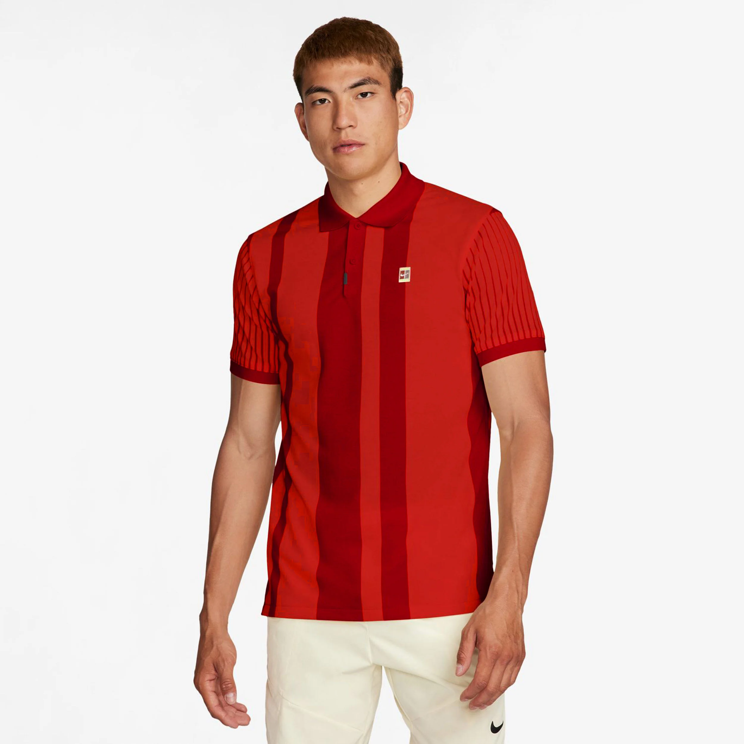 Nike Dri-Fit Heritage Polo Hommes - Rouge