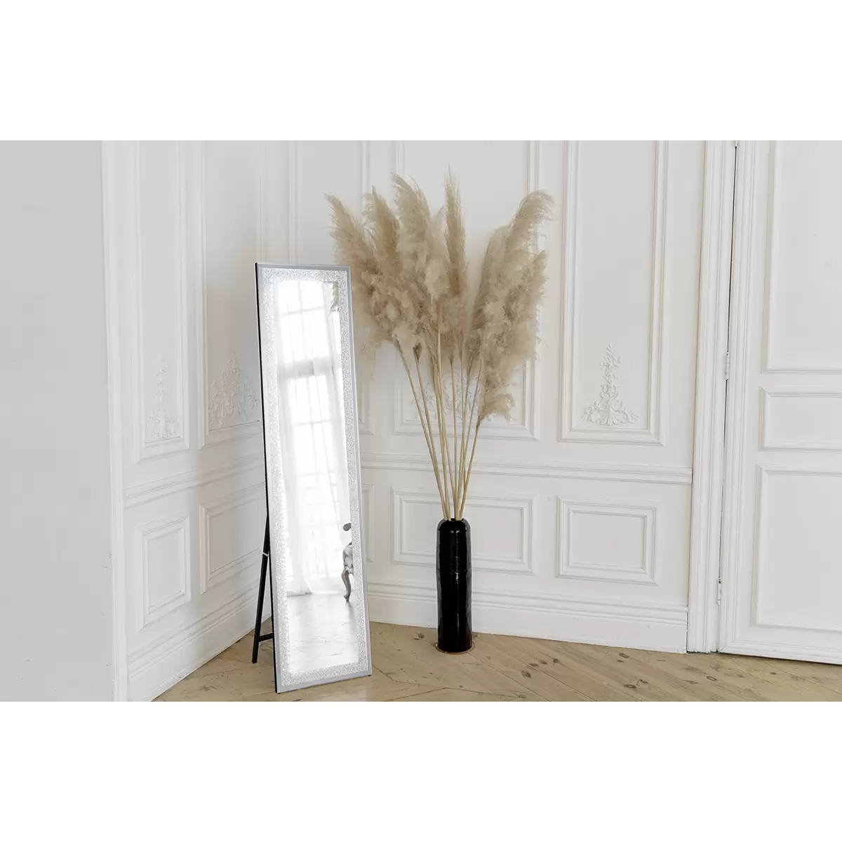 Spiegel LED Hermine Silber