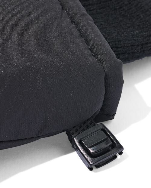 gants matelassés spécial écran tactiles pour hommes  noir