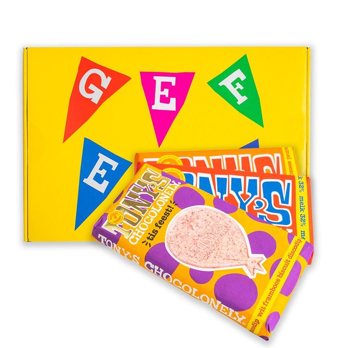 Tony's Chocolonely | Giftbox Gefeliciteerd | 3 repen | 540g