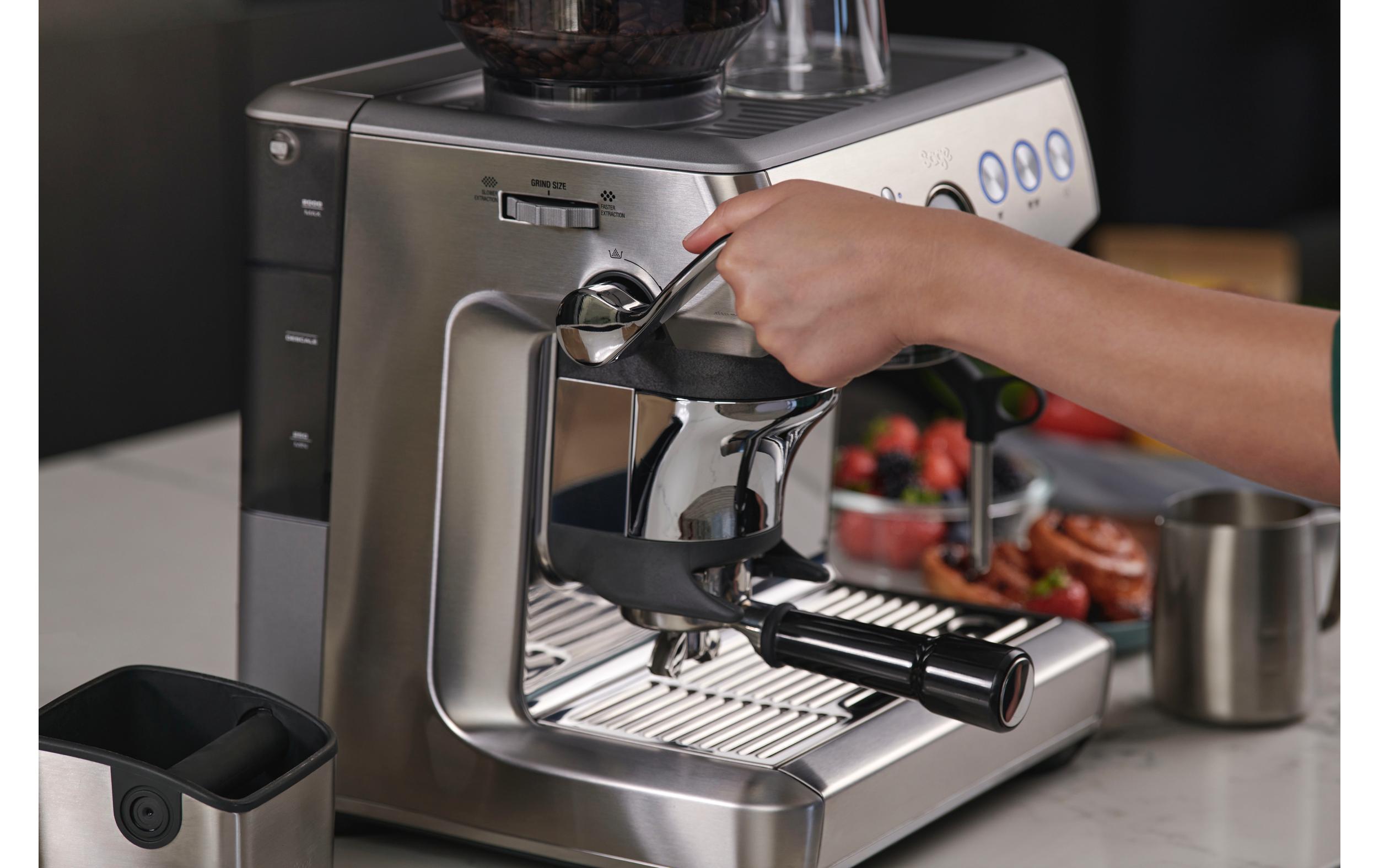 Siebträgermaschine Barista Express Impress Edelstahl<br>Kompakte und vielseitige Espressomaschine für Kaffee in Barista-Qualität