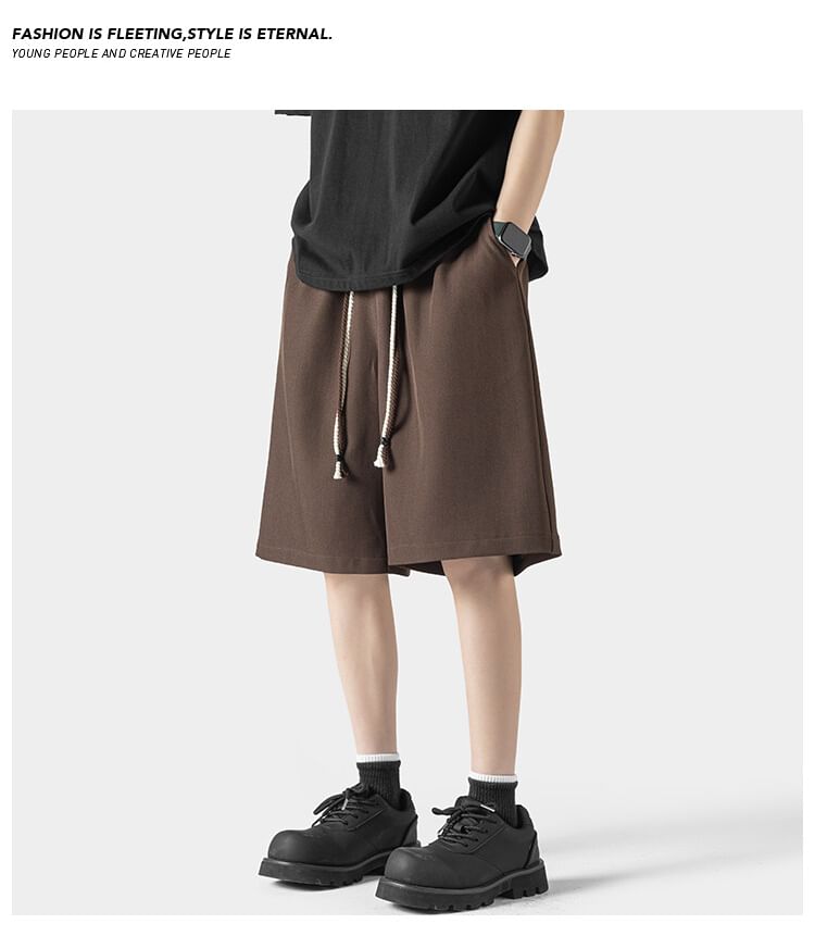 AXEN - Shorts met hoge taille en bladprint