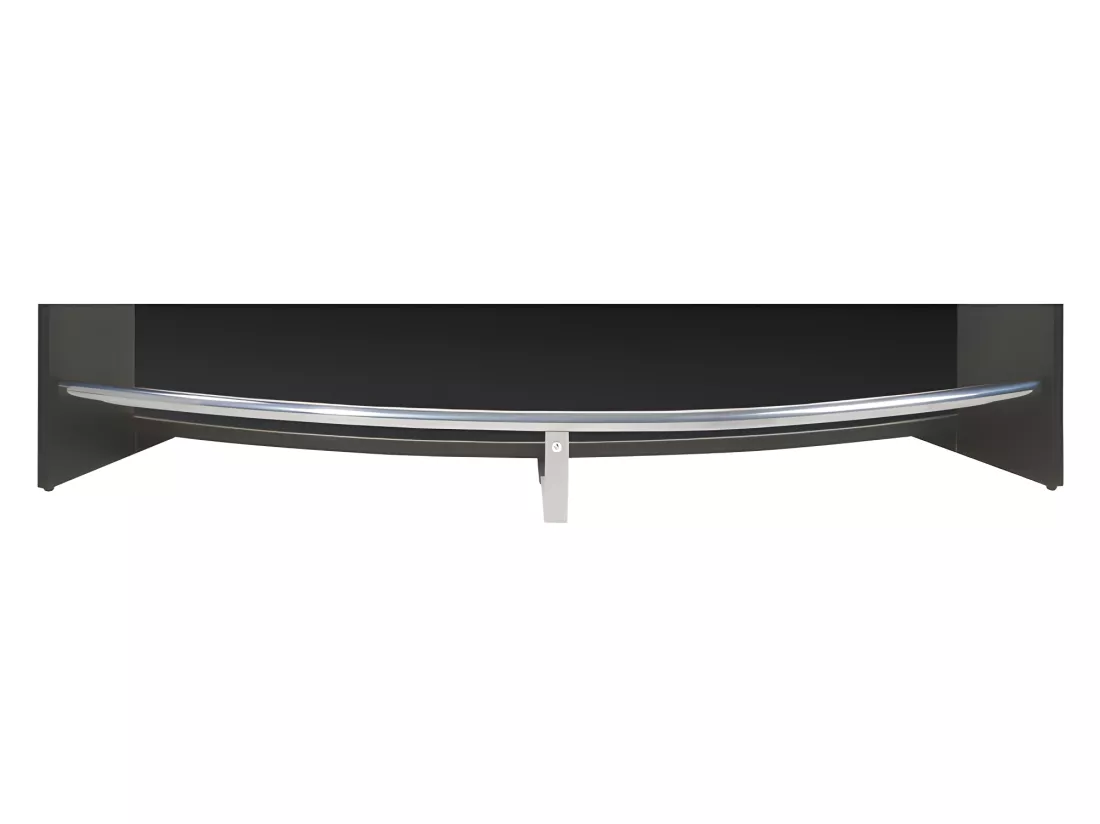 Meuble Bar Meuble Comptoir Noir ou Blanc Face Noire 134,5 x 104,8 x 55,3 cm - Coloris: Noir