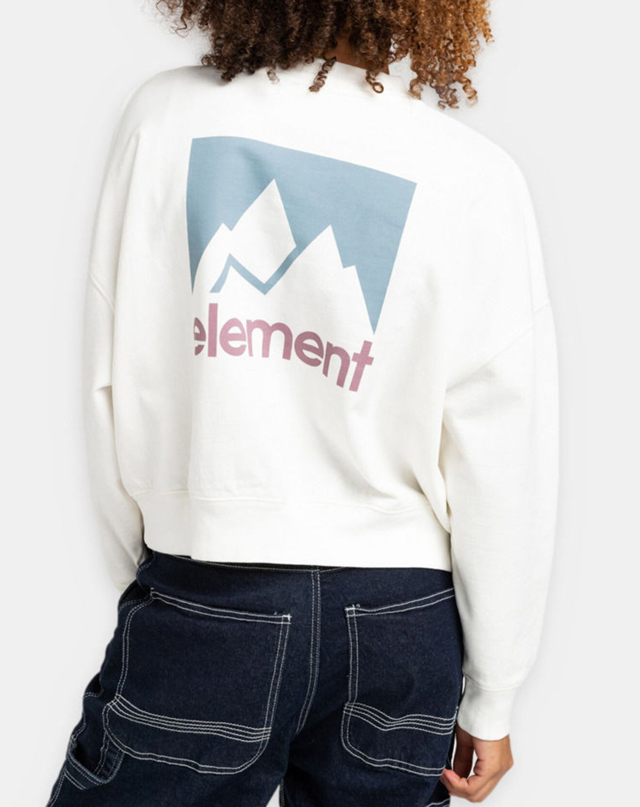 Element Sweat gros logo blanc
