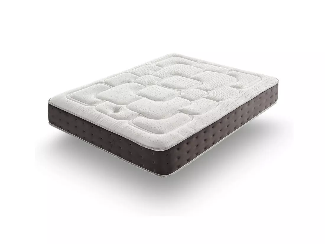 Matelas 140x190 mousse royal top® | mousse à mémoire de forme | viscographene | epaisseur 30 cm | thermo-regule | independance de couchage - 11 zones