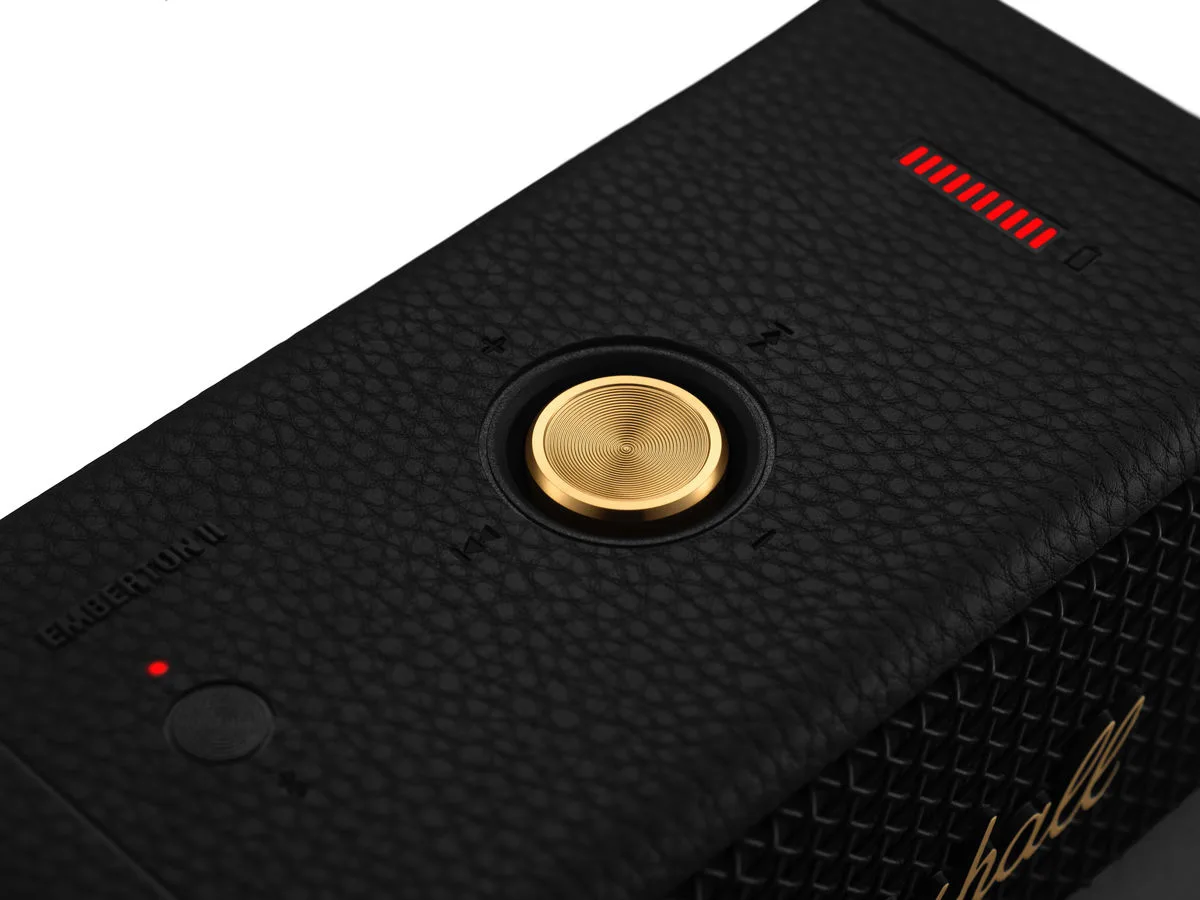Marshall Emberton II Black and Brass Enceintes Bluetooth portables