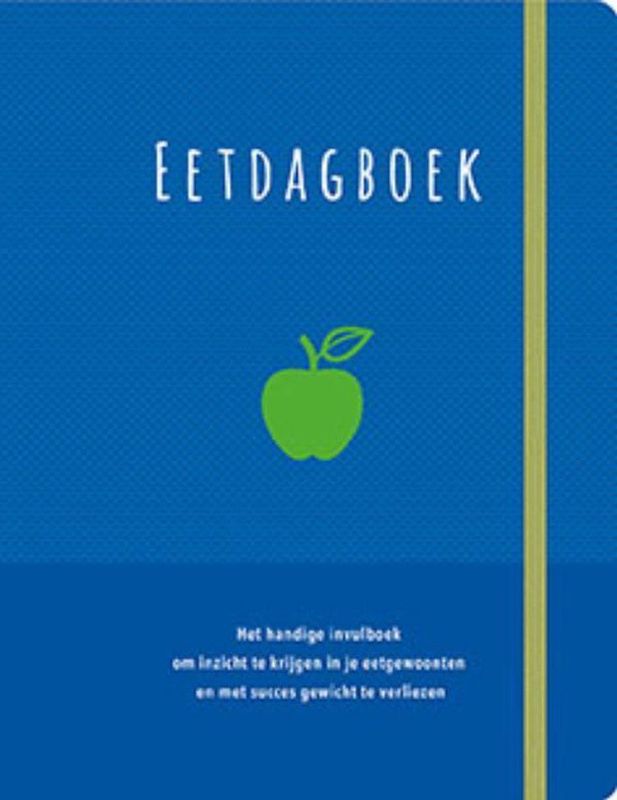 Eetdagboek - Blauw - 12 Weken - Inclusief Leeslint en Sluitelastiek