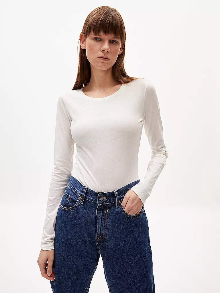 ARMEDANGELS Langarmshirt ENRICCAA creme